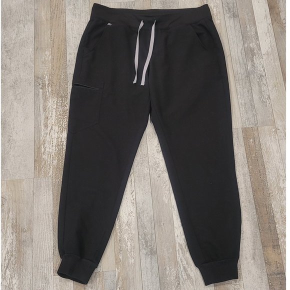 Figs Pants - Figs Black Jogger Scrub Pants - Large